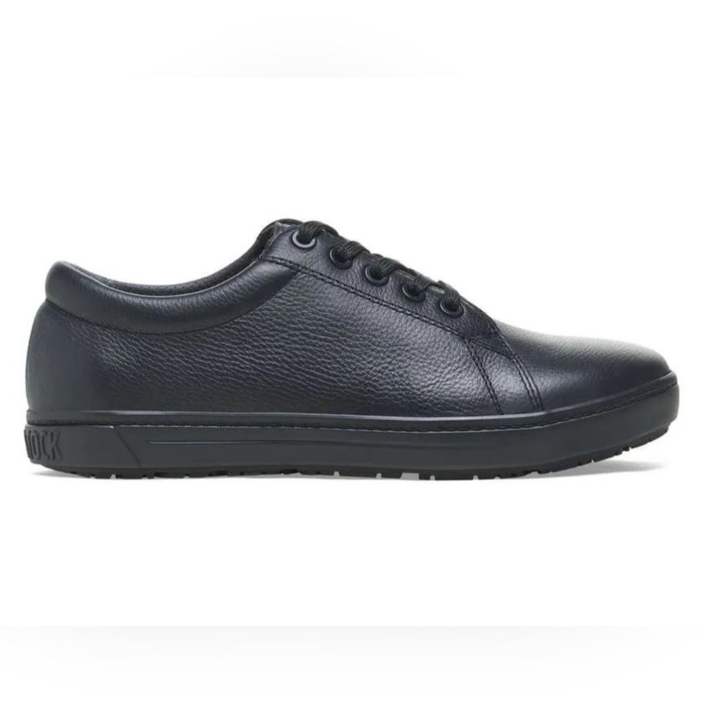 Birkenstock Black Leather Sneakers Women's Size 6 NWT QO 500 Uniform Office